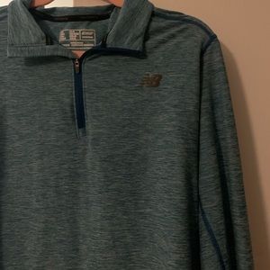 New Balance Dry Fit Quarter Zip Pullover - Blue - Women’s Large